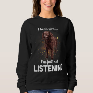 Moletom Boykin Spaniel Dog Eu Ouço Você Não Ouvir
