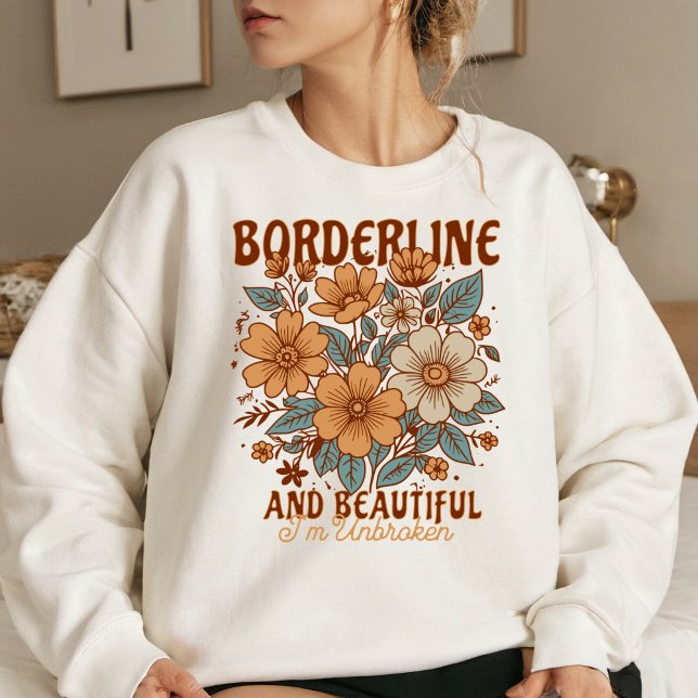 Moletom BPD Perturbação da Personalidade Borderline (borderline personality disorder floral sweatshirt for women)