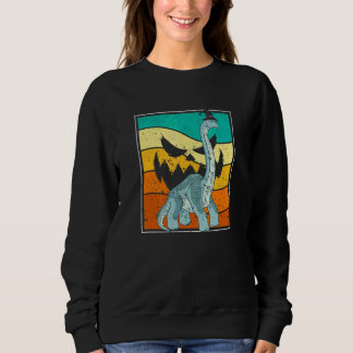 Moletom Brachiosaurus Bruxa Abóbora Halloween Dinossauro B