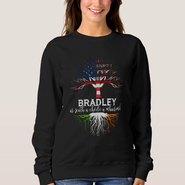 Moletom Bradley Irish Family Name Shirt Roots (Frente)