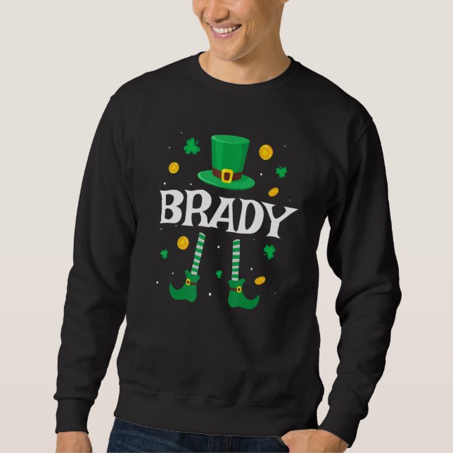 Moletom Brady Saint Patrick S Day Leprechaun Costume Bra (Frente)