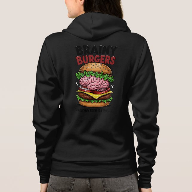 Moletom Brainy Burgers Adult Zip-Up (Verso)