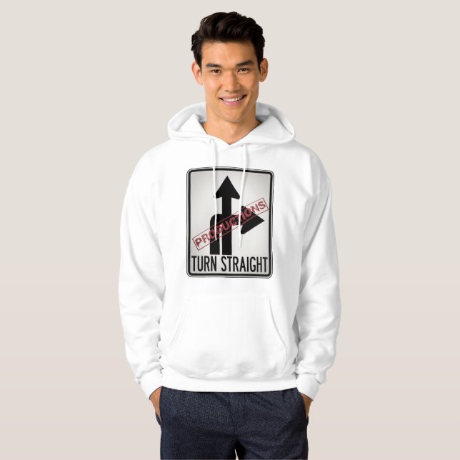 Moletom Branca de Hoodie TRNSTR8 (Frente Completa)