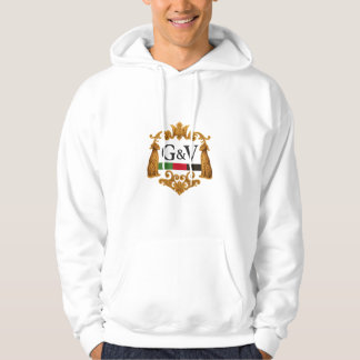 Moletom Branco com Emblema G&V – Feito nos EUA