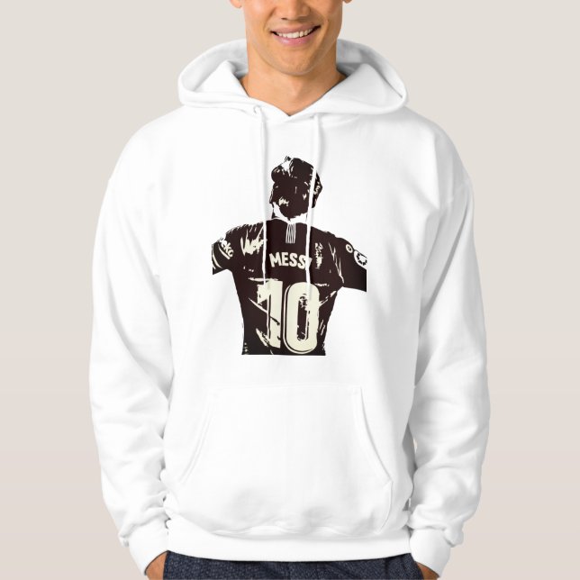 Moletom Branco Messi Masculino (Frente)
