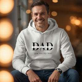Moletom Branco Personalizado de Pai Moderno