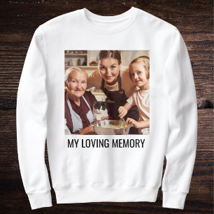 Moletom Branco Preto Personalizado Gata Mãe Família Foto d