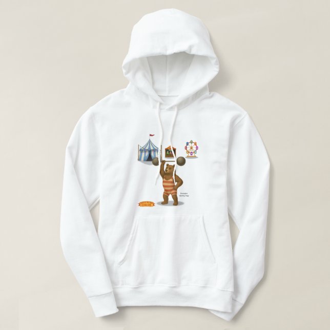 Moletom Brandon, urso forte do circo (Frente do Design)
