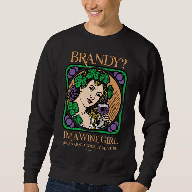 Moletom Brandy, eu sou uma garota de vinho (Frente)