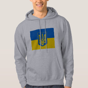 Moletom Brasão e bandeira de UCRÂNIA