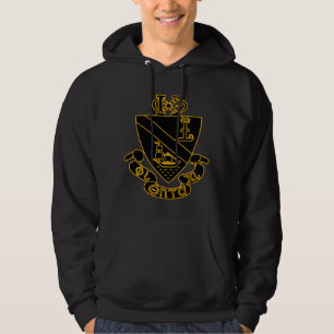 Moletom Brasão Phi Chi Theta Dourado e Preto