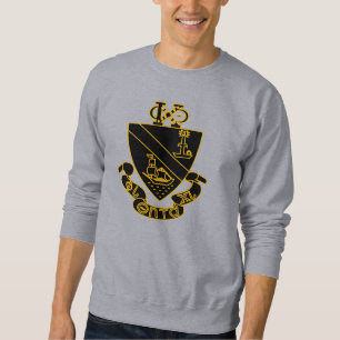 Moletom Brasão Phi Chi Theta Dourado e Preto