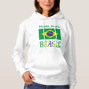 Moletom Brasil Bandeira Brasil Nome Personalizado