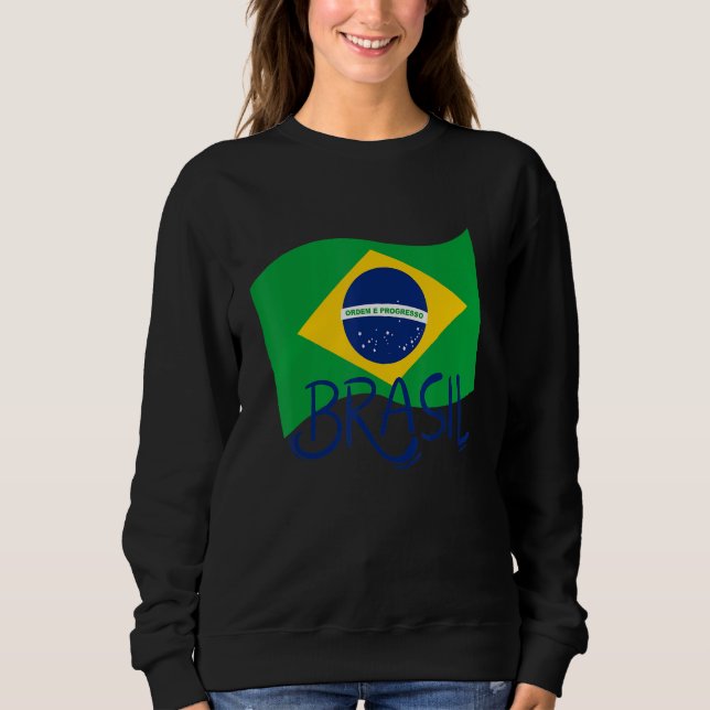Moletom Brasil: Bandeira Futebol (Frente)