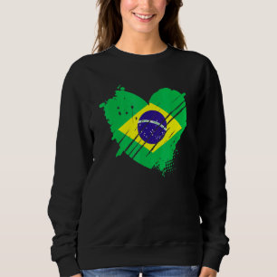 Moletom Brasil Bandeira Que Amo Está No Meu Adn Para Brasi