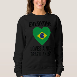 Moletom Brasil Bandeira Todo Mundo Adora Um Bela Garoto Br