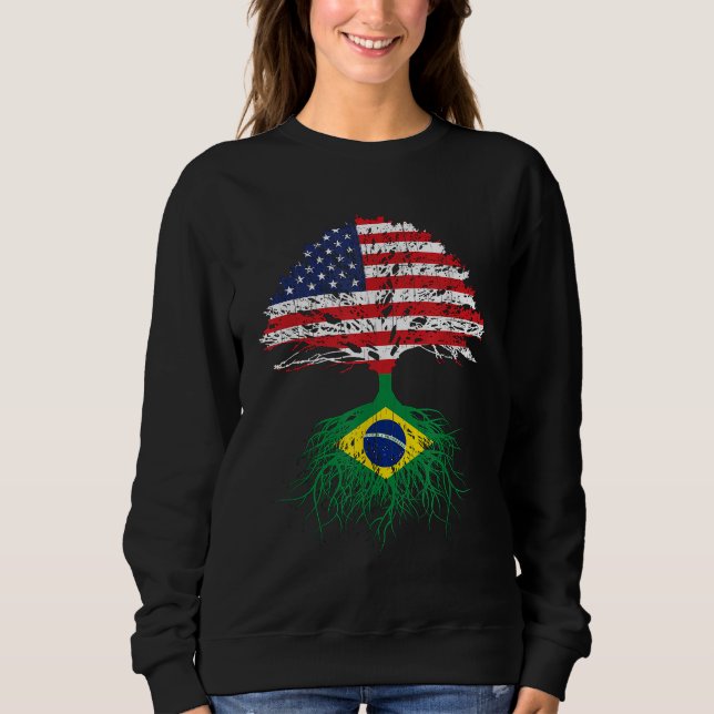 Moletom Brasil Brasil: Brasil Roota Crescente Americana Pa (Frente)