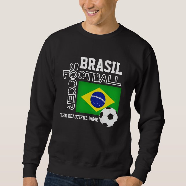 Moletom BRASIL Futebol Soccer Futebol  (Frente)