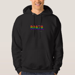 Moletom Brasil Orgulho Hoodie | Sinalizador arco-íris