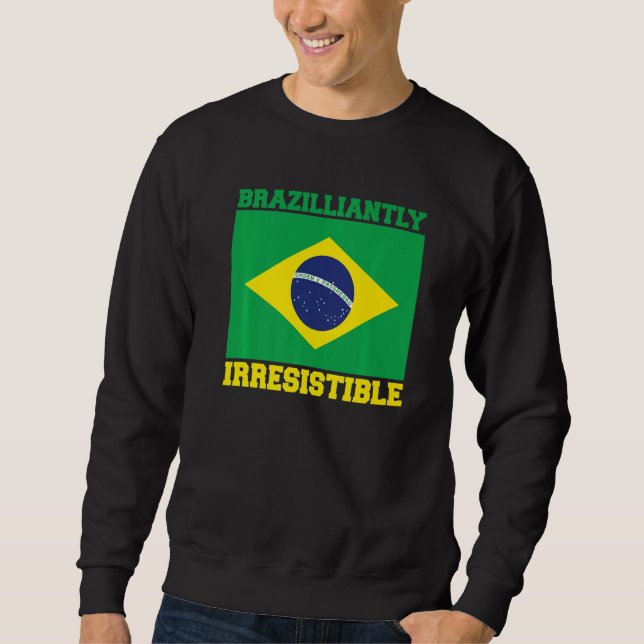 Moletom Brasil Raiz B Brasileira Irresistível (Frente)