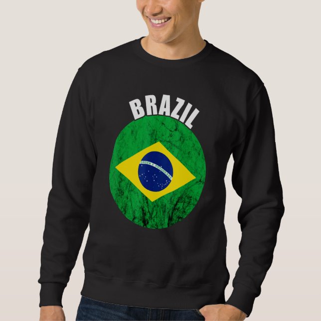 Moletom Brazil Progress Brasilian Brazilian Pride Brazilia (Frente)