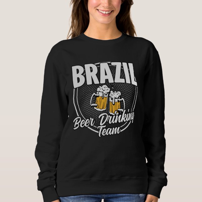 Moletom Brazil Squad Ale  Brazilian Beer Drinking Team (Frente)