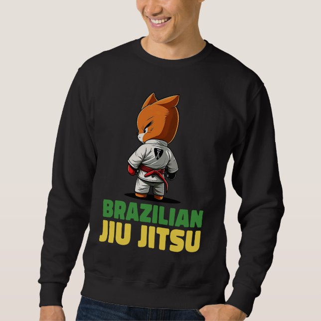 Moletom Brazilian Jiu Jitsu and Grappling Fox (Frente)