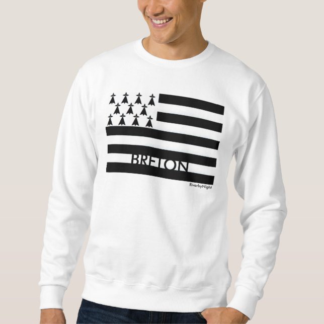 Moletom Bretão da bandeira de Brittany (Frente)