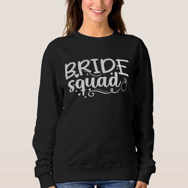 Moletom Bride Squad Women Wedding Party  1 (Frente)