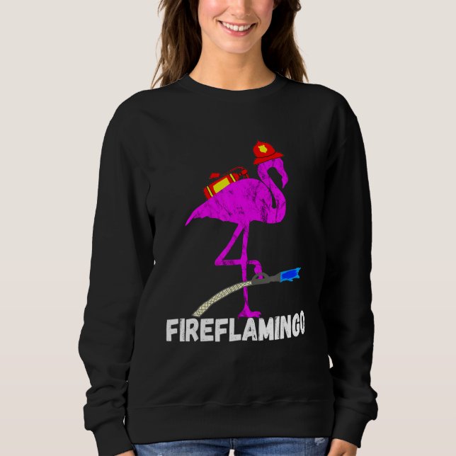 Moletom Brigada de Fogo Flamingo Fireman Pássaro Exótico (Frente)