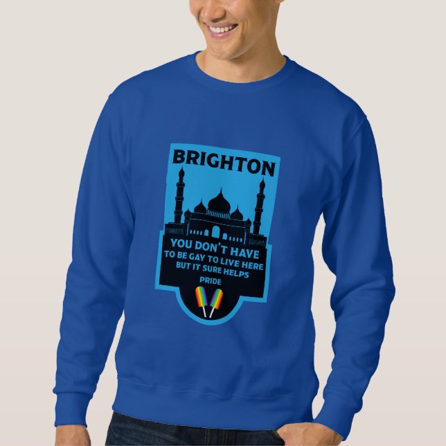 Moletom Brighton Orgulho gay (Frente)