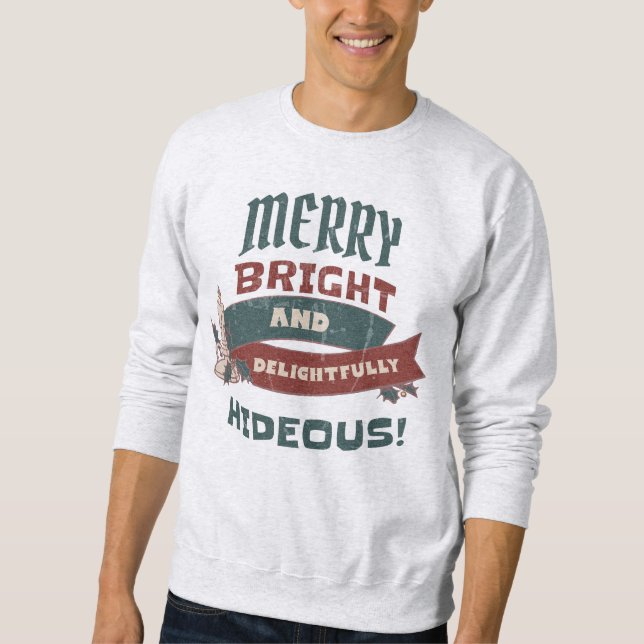 MOLETOM BRILHO DE FELIZ DE NATAL ÚTIL E HIDEOSO (Frente)