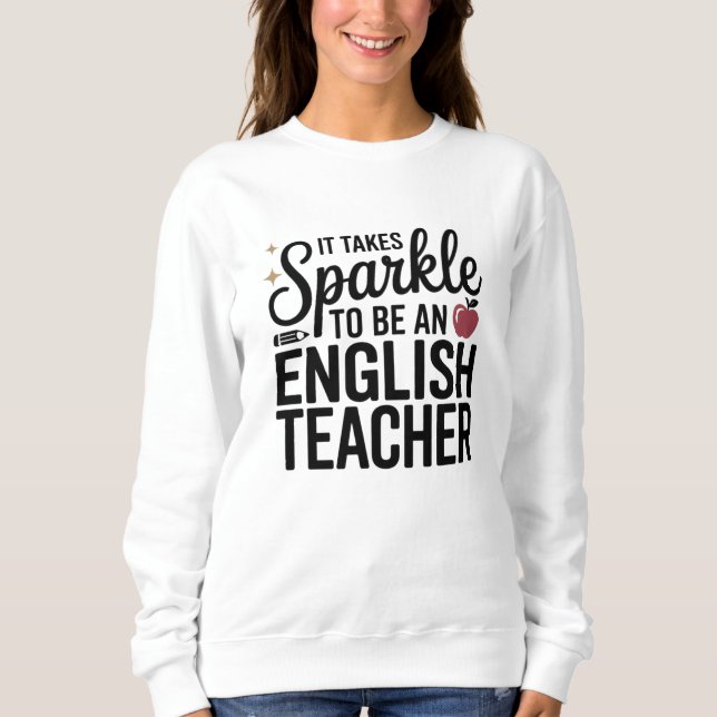 Moletom Brilho para Ser Professor de Inglês  (Frente)