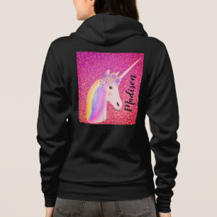 Moletom Brilho rosa personalizado do Unicórnio