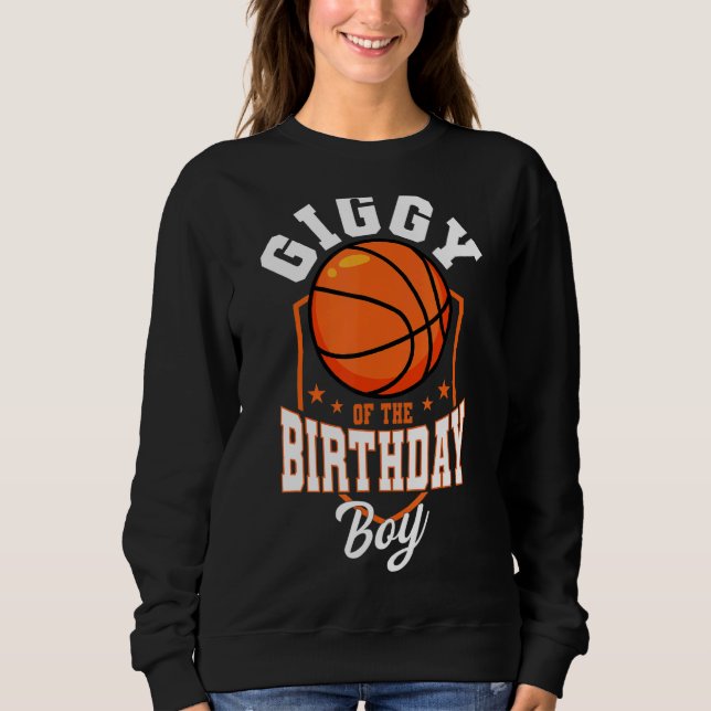 Moletom Brincadeira Do Tema De Basquete De Birthday Boy Bd (Frente)