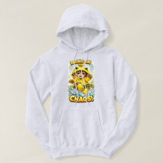 Moletom Bring on the Chaos Hoodie Cute Rain Dino