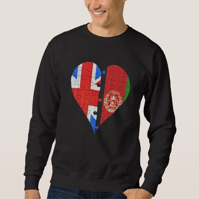 Moletom British Afghan Flag Heart (Frente)