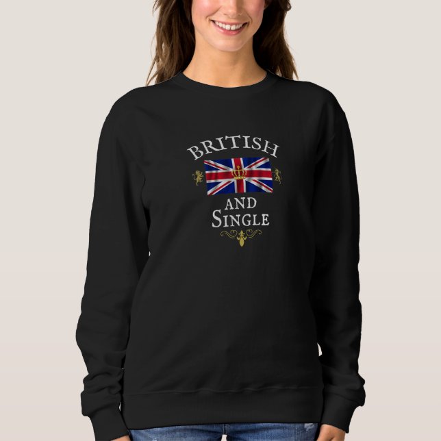 MOLETOM BRITISH AND SINGLE UNION JACK FLAG BRITAIN UK PRID (Frente)