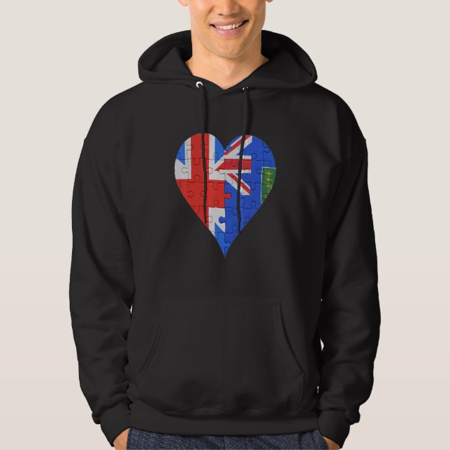 Moletom British British Virgin Islanders Flag Heart (Frente)