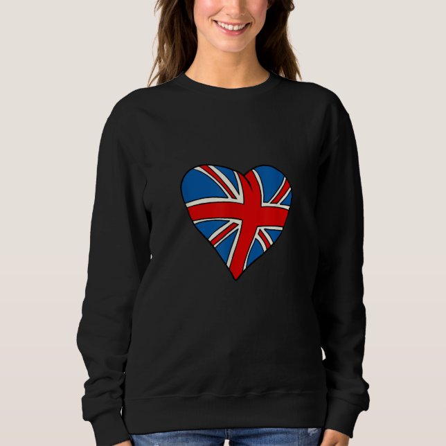 Moletom British heart shaped flag (Frente)