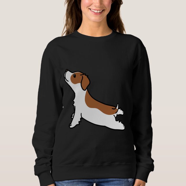 Moletom Brittany Spaniel Yoga (Frente)