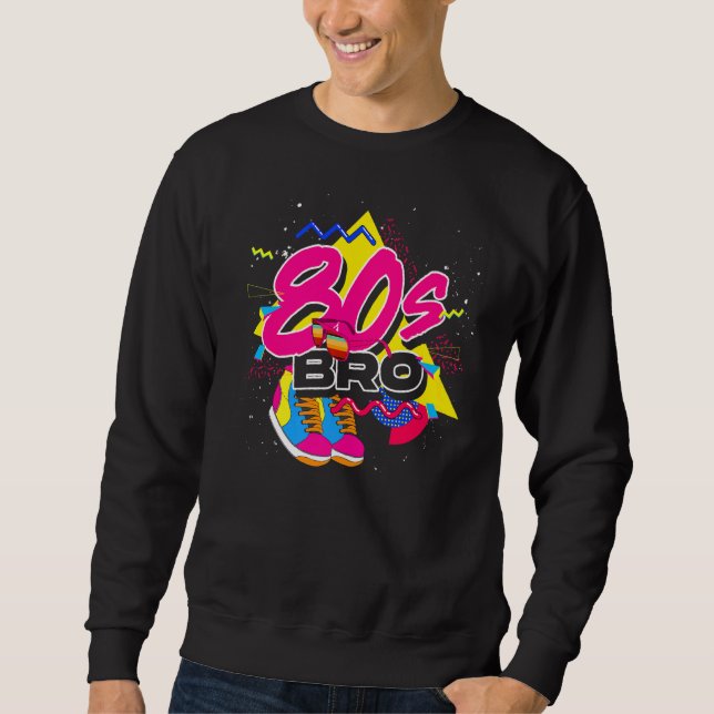 Moletom Bro Retro Theme Party 1980s Music 80s (Frente)