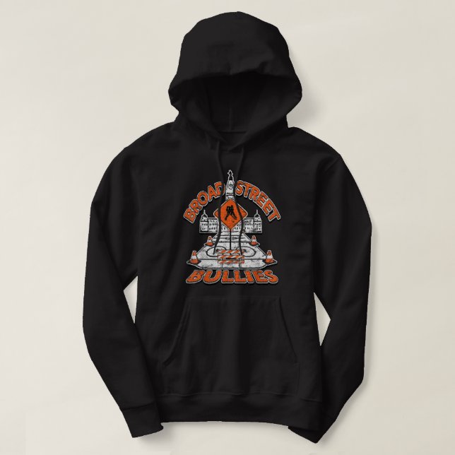 Moletom Broad Street Bullies Philadelphia Orange and Black (Frente do Design)