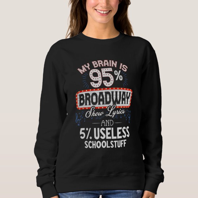 Moletom Broadway mostra teatro de Broadway na Broadway (Frente)