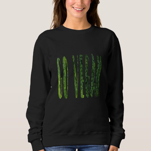 Moletom Broccoli é diversão da vida ir vegetariano vegetar (Frente)