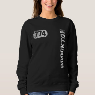 Moletom Brockton Massachusetts 774 Código de área Retro