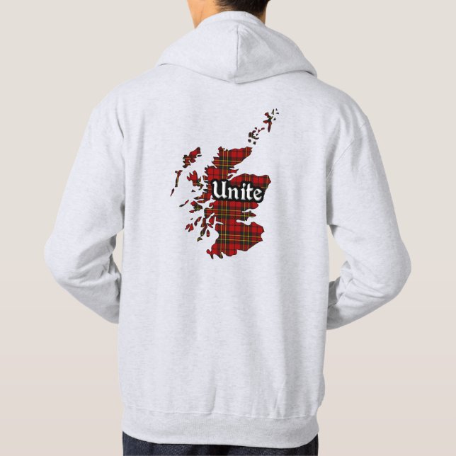 Moletom Brodie Clan Crachá e Tartan Adult Hoodie (Verso)
