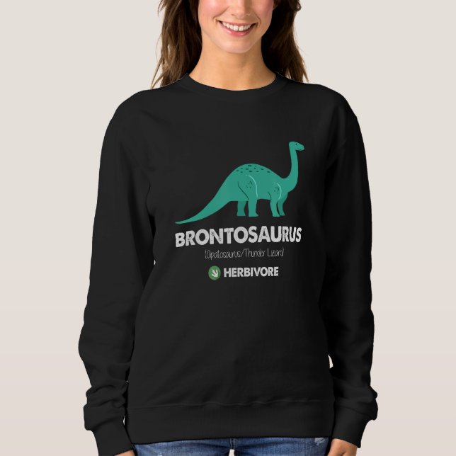 Moletom Brontosaurus ApatosaurusThunder Lizard Dinosaur (Frente)