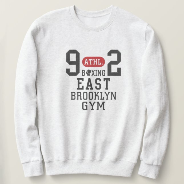 Moletom Brooklyn boxing  varsity letter athletic (Frente do Design)