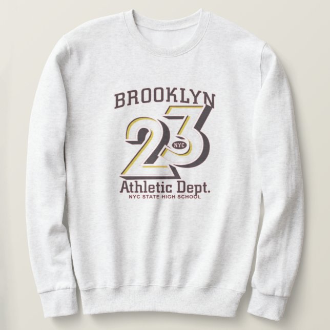 Moletom Brooklyn New York Varsity College Style  (Frente do Design)